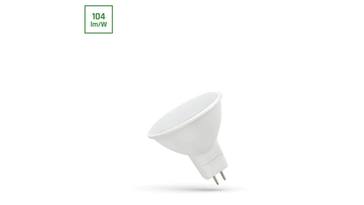 LED MR16 12V 4W SMD NW Z MLECZNĄ SZYBKĄ SPECTRUM