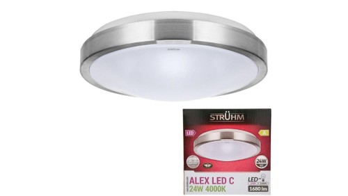 Lampa sufitowa plafon ALEX LED LED 24W 4000K 03564 STRUHM