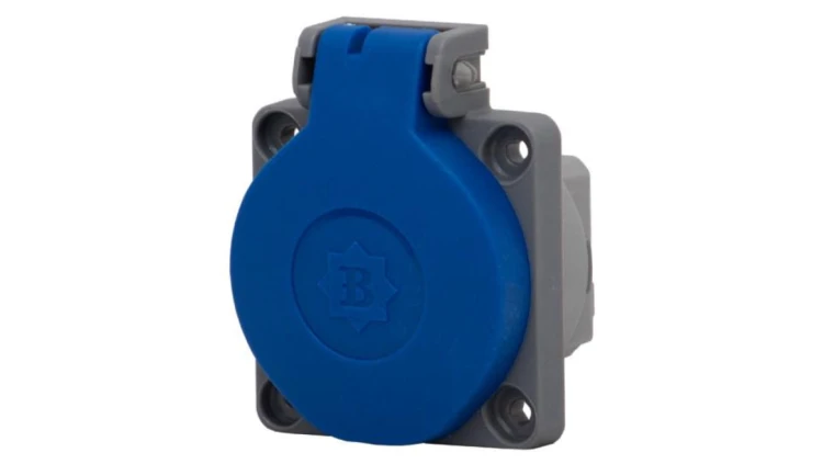 Gniazdo tablicowe 16A 250V 2P+Z IP44 SCHUKO