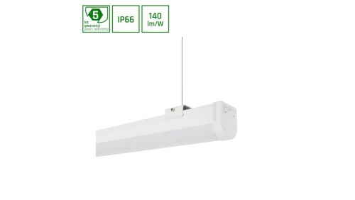 LIMEA SLIM 2 HERMETYK 60W WW 230V 120st IP66 IK08 1700x65x67mm BIAŁY 5 lat gw. bez kabla
