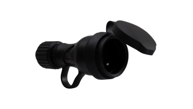 Gniazdo gumowe z uchem 16A 230V IP44