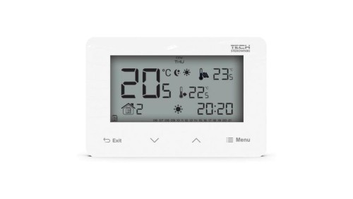 TECH ST-293z V2 - Regulator pokojowy bezprzewodowy dwustanowy kolor biały zasilany 230V