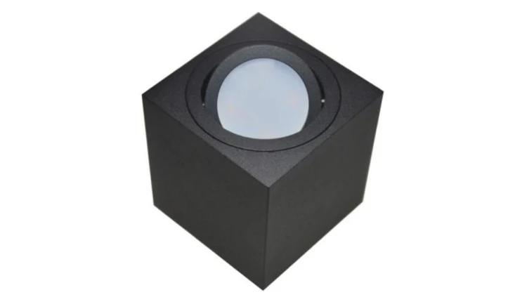 Oprawa sufitowa Febe Black ruchoma kwadrat alumini