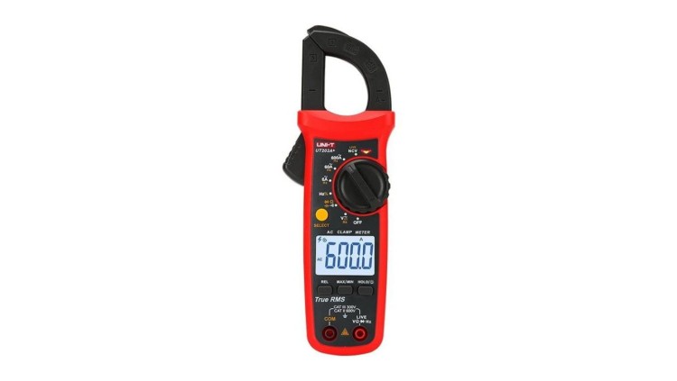 Multimetr cęgowy z autozakresem, pomiarem True RMS i temperatury miernik uniwersalny z wyświetlaczem LCD UNI-T UT202A+