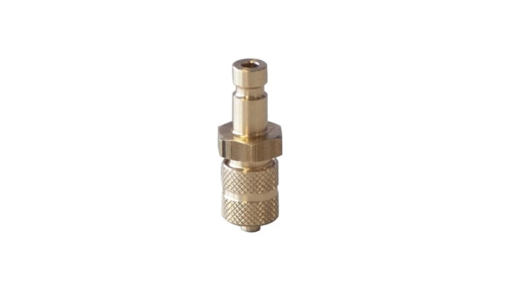 Króciec szybkozłącza DN2,7 typ 20, skręcany do węża fi 3x5 mm, mosiądz