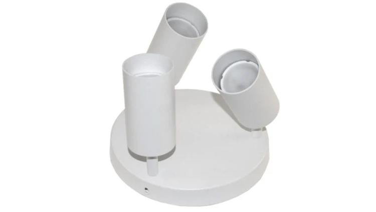 Lampa spotlight Fargo 3xGU10 biała okrągła