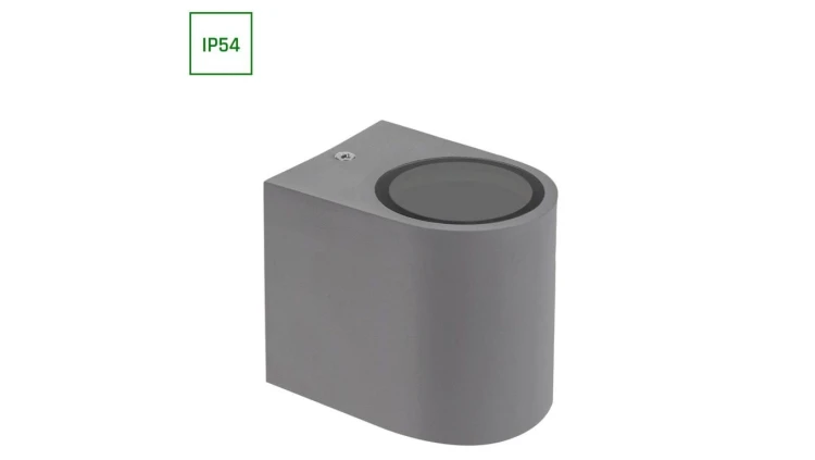 PARETE GU10 X1 JEDNOKIERUNKOWY KINKIET 250V IP54 80 x 73 x 95mm SZARY