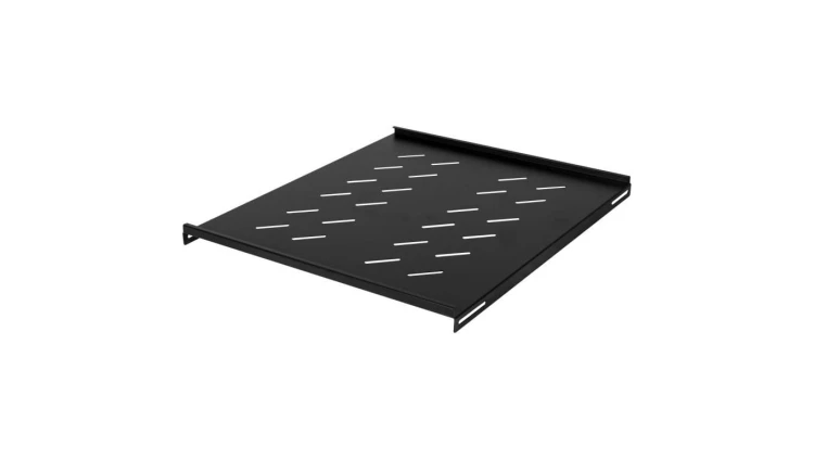 Półka stała do szafy RACK 19 1U 550mm boczny montaż czarna NEKU FLR