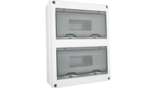 Rozdzielnica natynkowa hermetyczna 2x12 modułowa 1000V DC z listwą N+PE IP65 APV