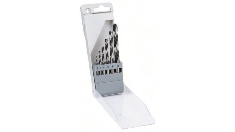 ZESTAW WIERTEŁ 6 SZT. POINTTEQ DO METALU 2,3,4,5,6,8MM