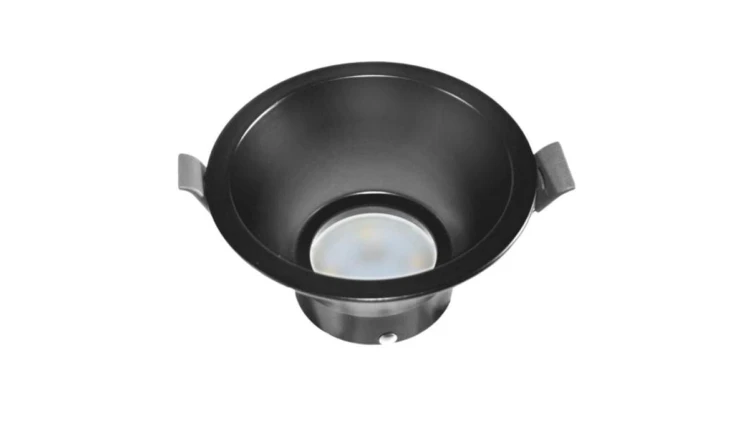 Oprawa sufitowa Kobra Black okrągła aluminium