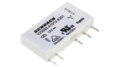 0-1393236-7 Przekaźnik: elektromagnetyczny SPDT Ucewki : 12VDC 6A/250VAC