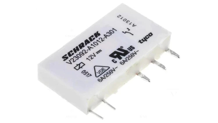 0-1393236-7 Przekaźnik: elektromagnetyczny SPDT Ucewki : 12VDC 6A/250VAC