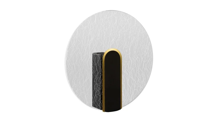 Lampa kinkiet ścienny dekoracyjny glamour popękane szkło MORIS LED D 6W barwa neutralna 04180 STRUHM