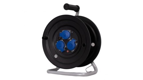 Rozgałęźnik na bębnie plastikowym NERO-240 3x230V IP44 + termik + kontrolka
