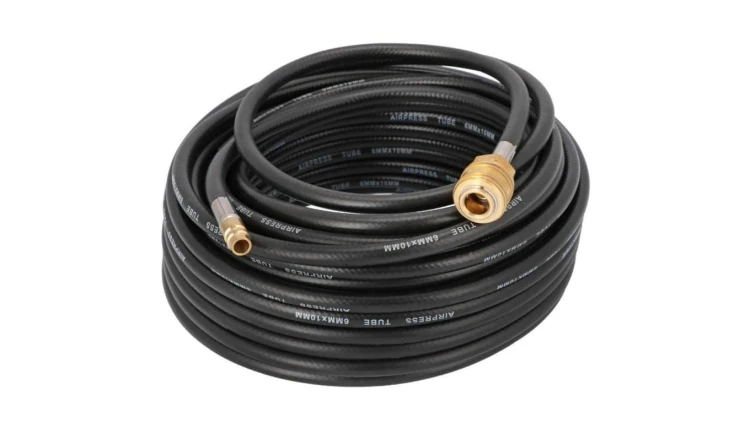 WĄŻ PNEUMATYCZNY GUMOWY 10*6MM 10M OKUTY