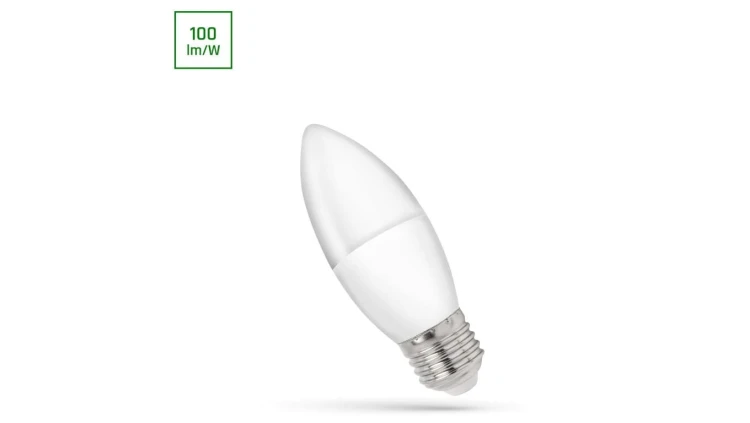 LED ŚWIECOWA E-27 230V 1W CW SPECTRUM