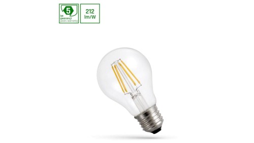 LED GLS E-27 230V 3,8W COG A-CLASS WW CLEAR SPECTRUM 5 lat gwarancji