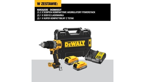 WIERTARKO-WKRĘTARKA AKUM. Z UDAREM XR 18V 2*1.7AH