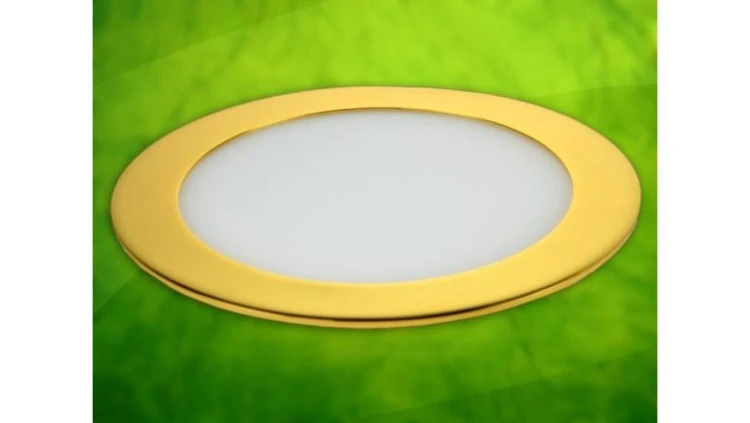 Panel led okragły Round 18W 230V złoty DW