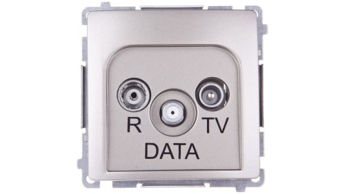 Simon Basic Gniazdo antenowe RTV/DATA satynowe BMAD.01/29