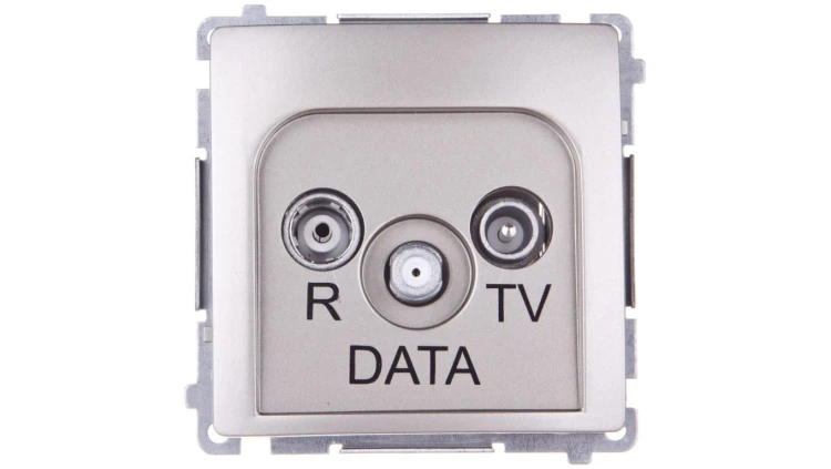 Simon Basic Gniazdo antenowe RTV/DATA satynowe BMAD.01/29