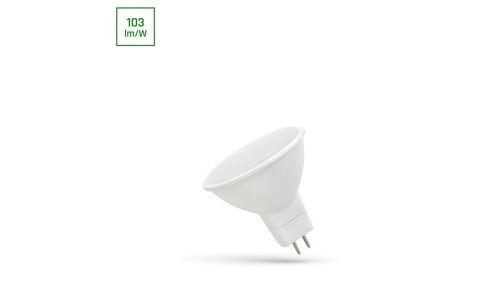 LED MR16 12V 4W SMD WW Z MLECZNĄ SZYBKĄ SPECTRUM