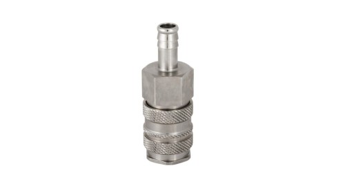 Szybkozłącze pneumatyczne DN10 typ 27, do węża fi 16 mm, gniazdo szybkozłącza, mosiądz/stal
