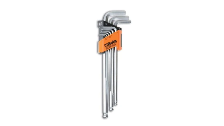 KOMPLET KLUCZY TRZPIENIOWYCH HEX 9 SZTUK 1.5-10MM