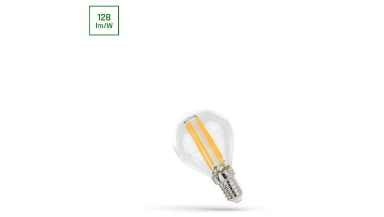 LED KULKA E-14 230V 4W COG NW CLEAR SPECTRUM