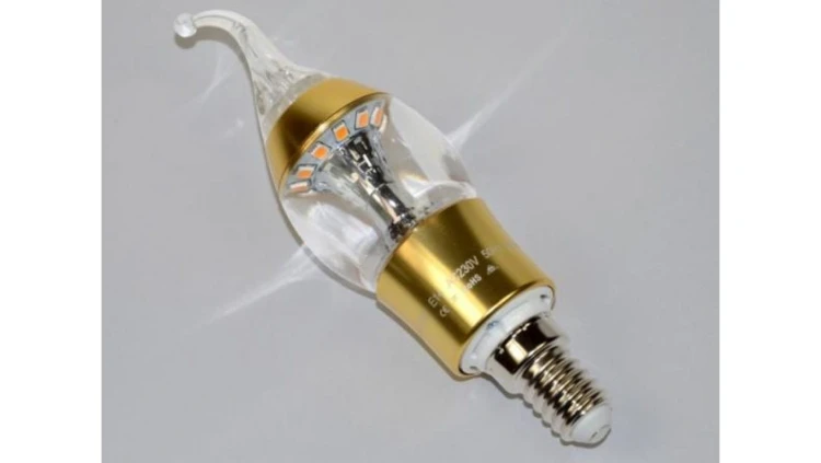 Żarówka LED Iddi S E14 4,6W WW złota-