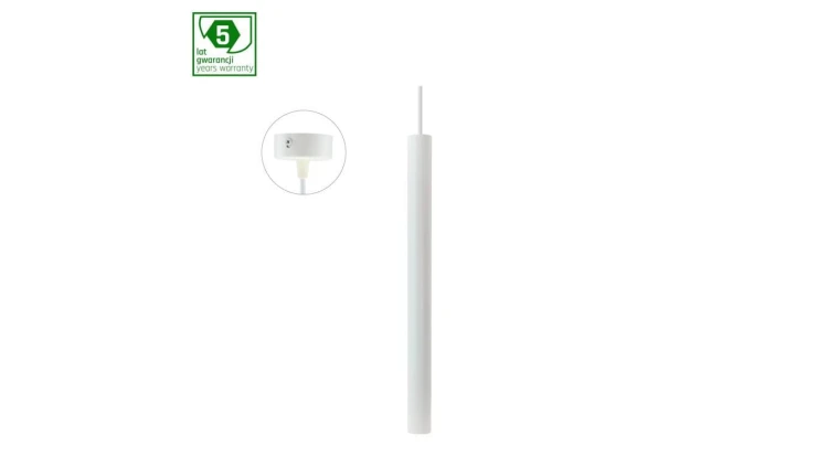 CHLOE SLIM MR11 ZWIESZANA BAZA 250V IP20 40x500+1m kabel BIAŁY regulowany kąt świecenia