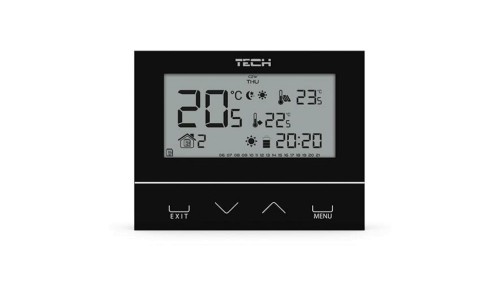 TECH ST-292 V2 - Regulator pokojowy bezprzewodowy dwustanowy kolor czarny