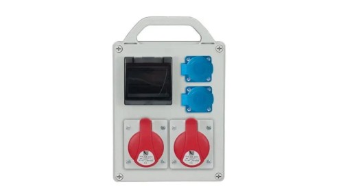 Rozdzielnica przenośna R-BOX 240R 4S 2x16A/5P 2x250V, puste okno IP44 B.1702R