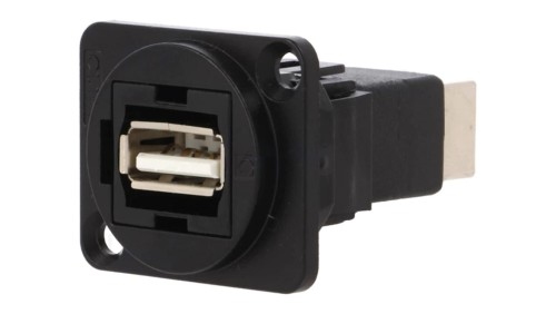 Łącznik USB A - USB B 2.0 FT metal 19x24mm CP30209NMB