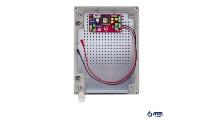 Zasilacz buforowy SMPS 12V 3,5A 40W obudowa zewnętrzna ABOX-XL1 (1x AKU 18Ah)