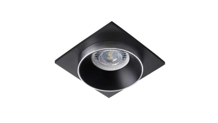 Oprawa sufitowa Coriko czarny kwadrat aluminium