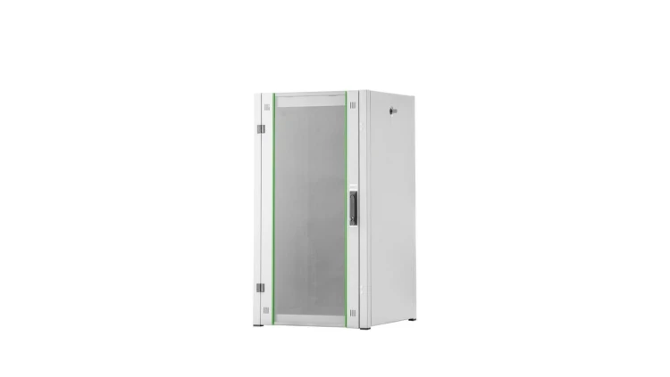 Szafa teleinformatyczna rack 19 cali Hyper Pro 22U 600x600, drzwi szklane, kolor szary Digitus Professional DN-51000