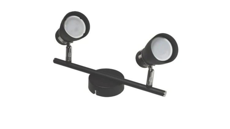 Lampa spotlight Dez 2xGU10 czarna
