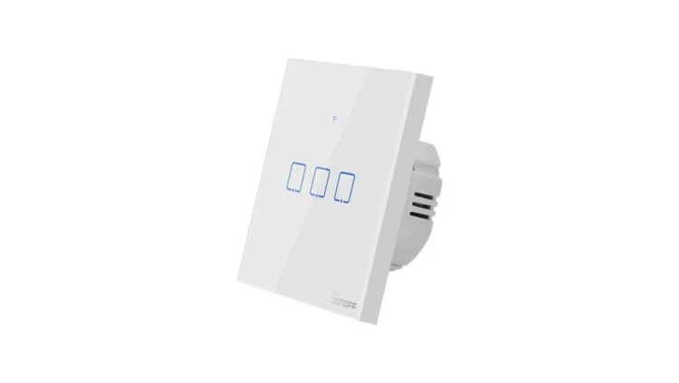 Dotykowy włącznik światła WiFi Sonoff T0 EU TX (3-kanałowy)