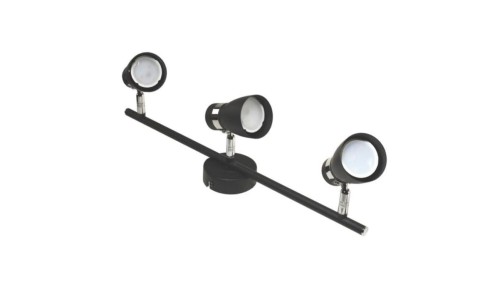 Lampa spotlight Dez 3xGU10 czarna