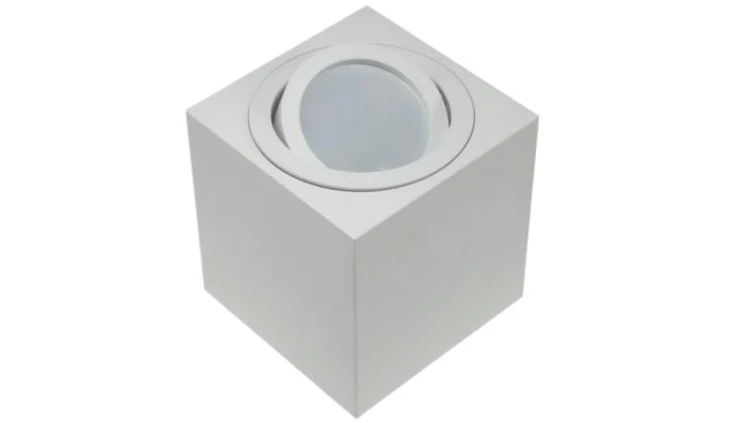 Oprawa sufitowa Febe White ruchoma kwadrat alumini