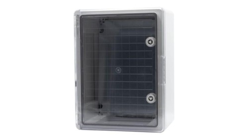 Szafa z tworzywa 300x400x220 mm IP65 drzwi przeźroczyste