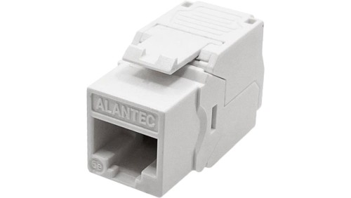 Moduł keystone RJ45 beznarzędziowy UTP kat.5E, SLIM, kolor biały ALANTEC