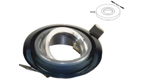 Oprawa sufitowa Johll Black ruchoma