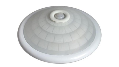 Plafon 2x40W E27 z czujnikiem PIR szkło iglo