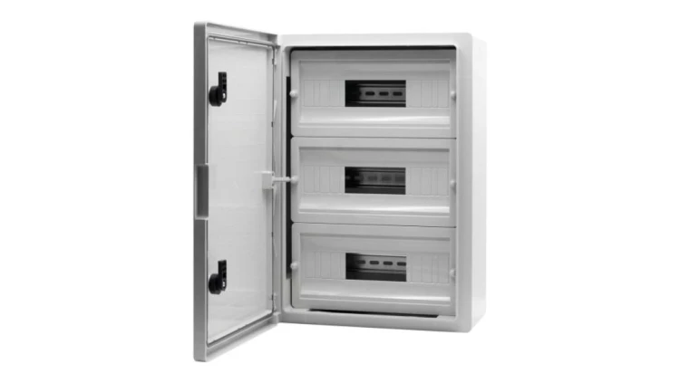 Szafa z tworzywa M 350x500x190 mm IP65 3 rzędy 45 modułów