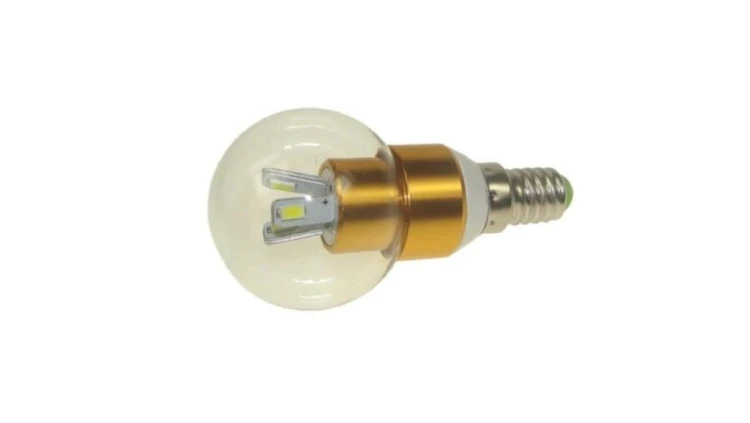 Żarówka LED FABIO E14 6x5630 3W DW złota-