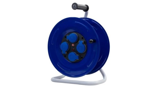 Rozgałęźnik na bębnie metalowym GRANDE-320 4x230V IP44 + termik + kontrolka