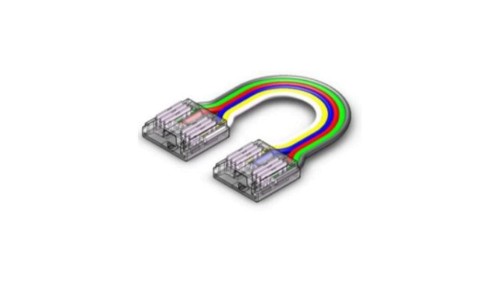 Złącze do taśmy LED - MC - RGB+CCT 12mm - COB - dwustronne z przewodem - ED00033908